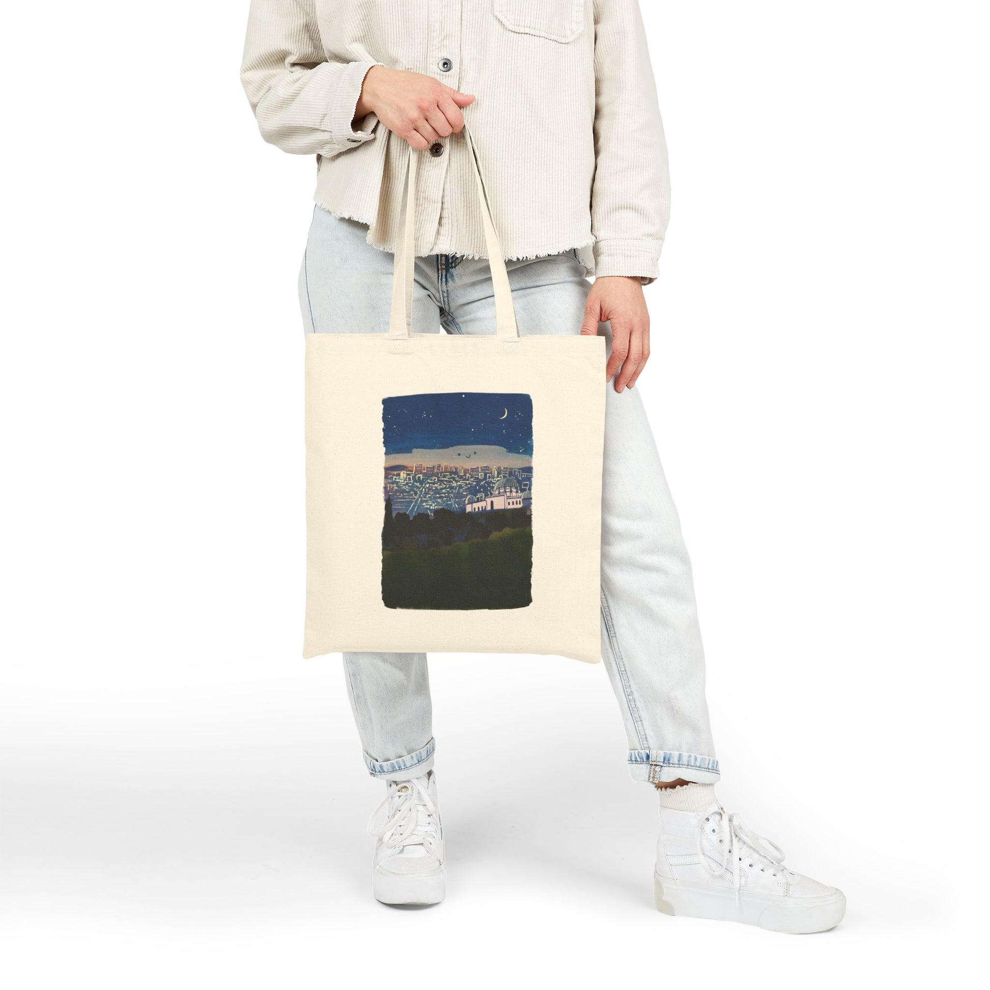 Los Angeles Cotton Tote Bag (Griffith Observatory)