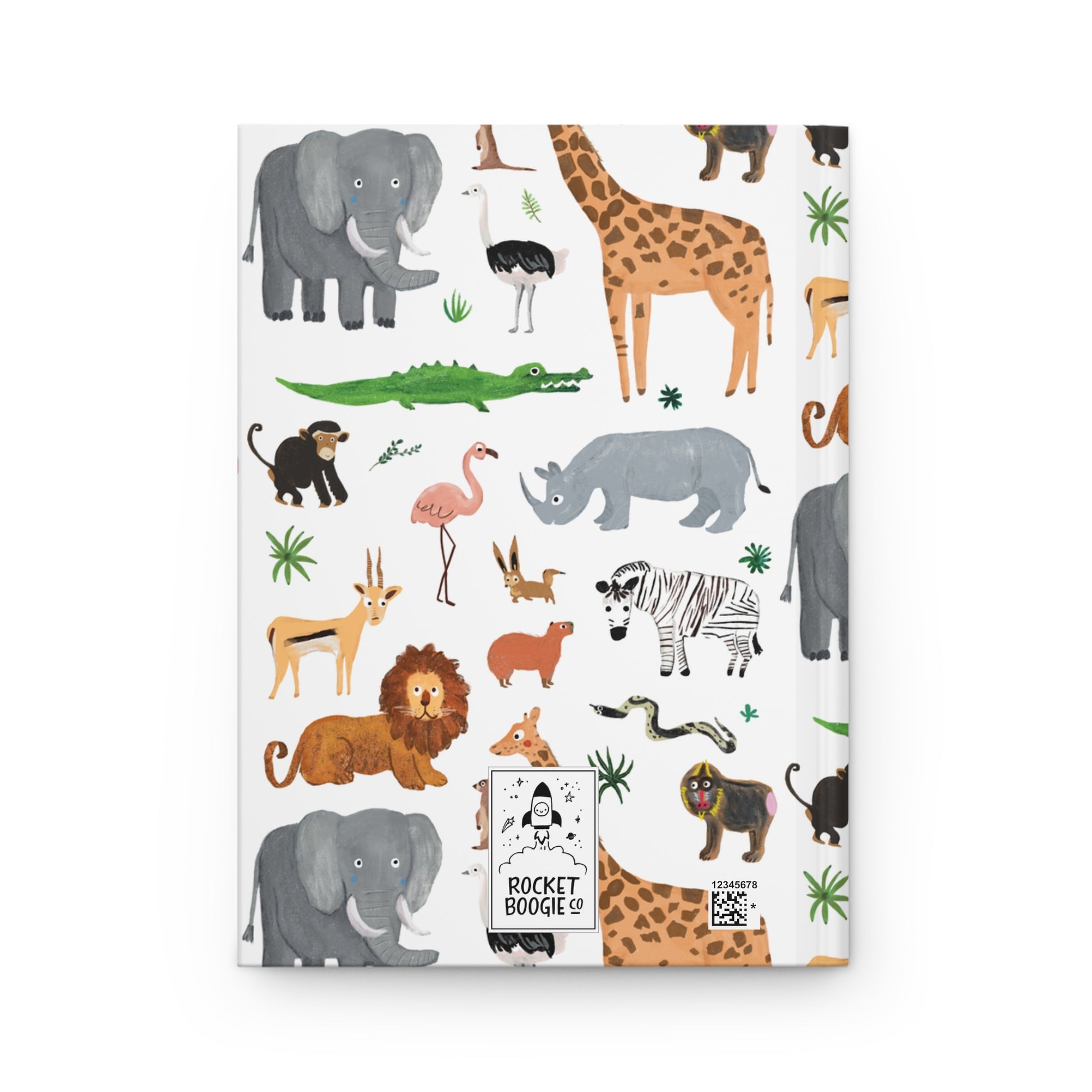 Jungle + Safari Animals Hardcover Journal