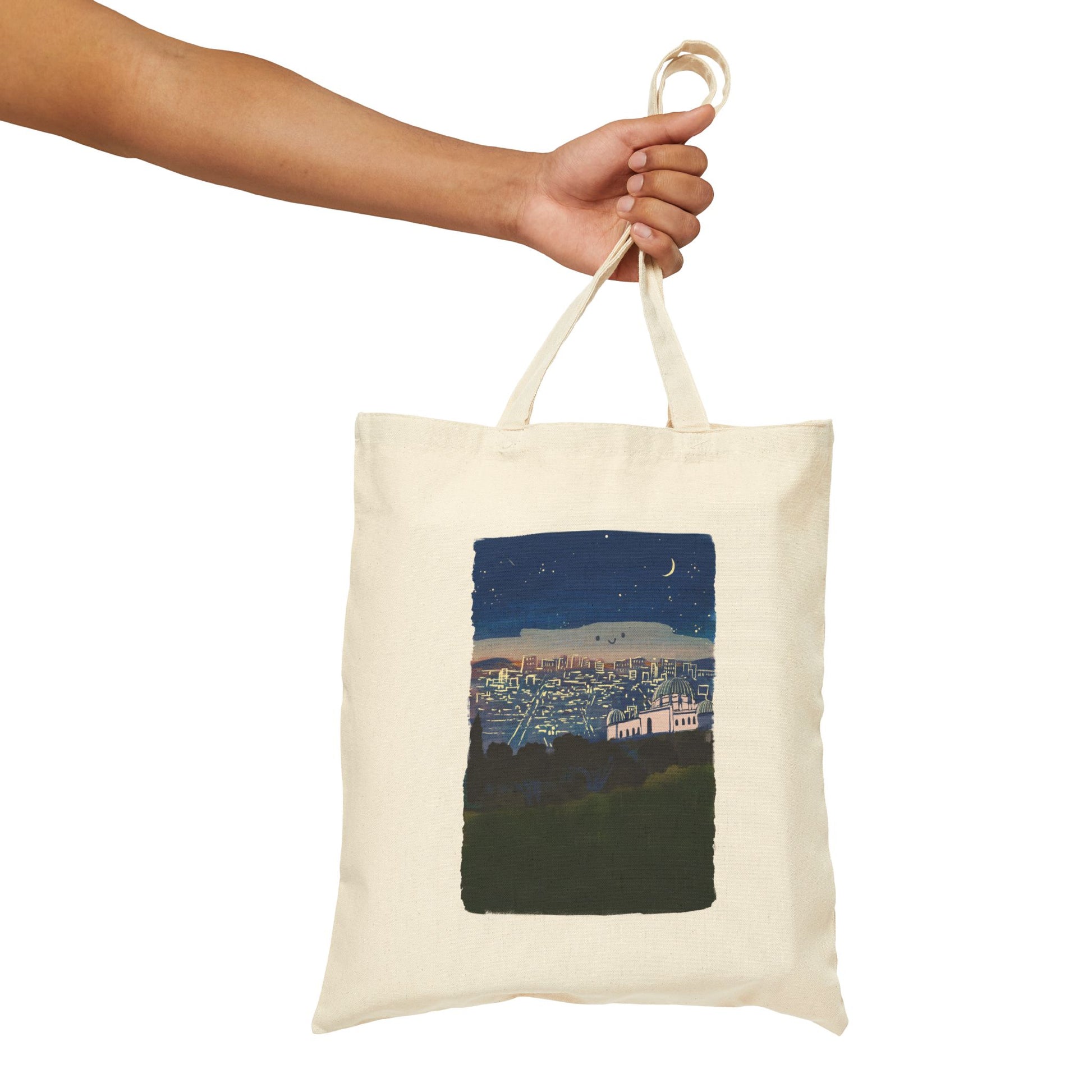 Los Angeles Cotton Tote Bag (Griffith Observatory)