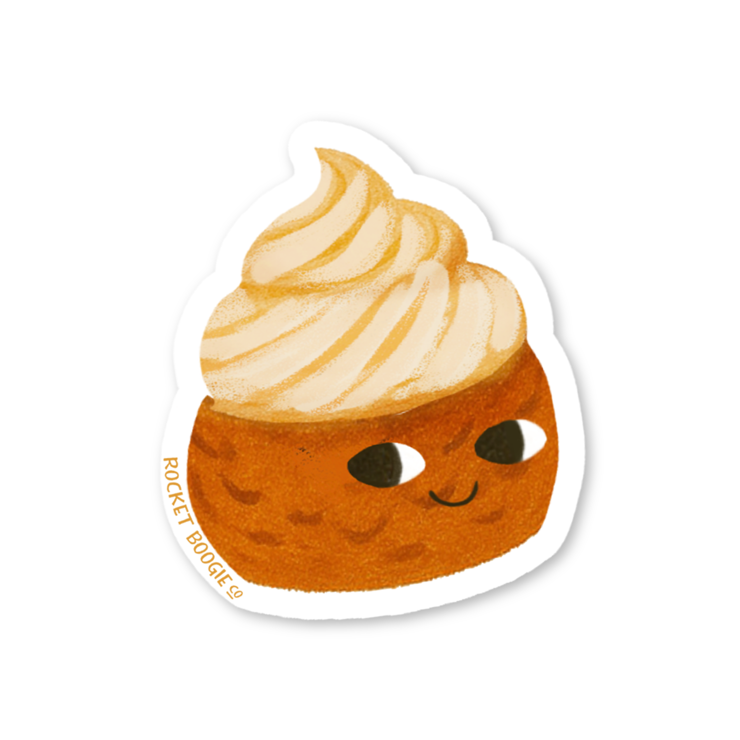 Profiteroles French Pastry (Cream Puff) Sticker