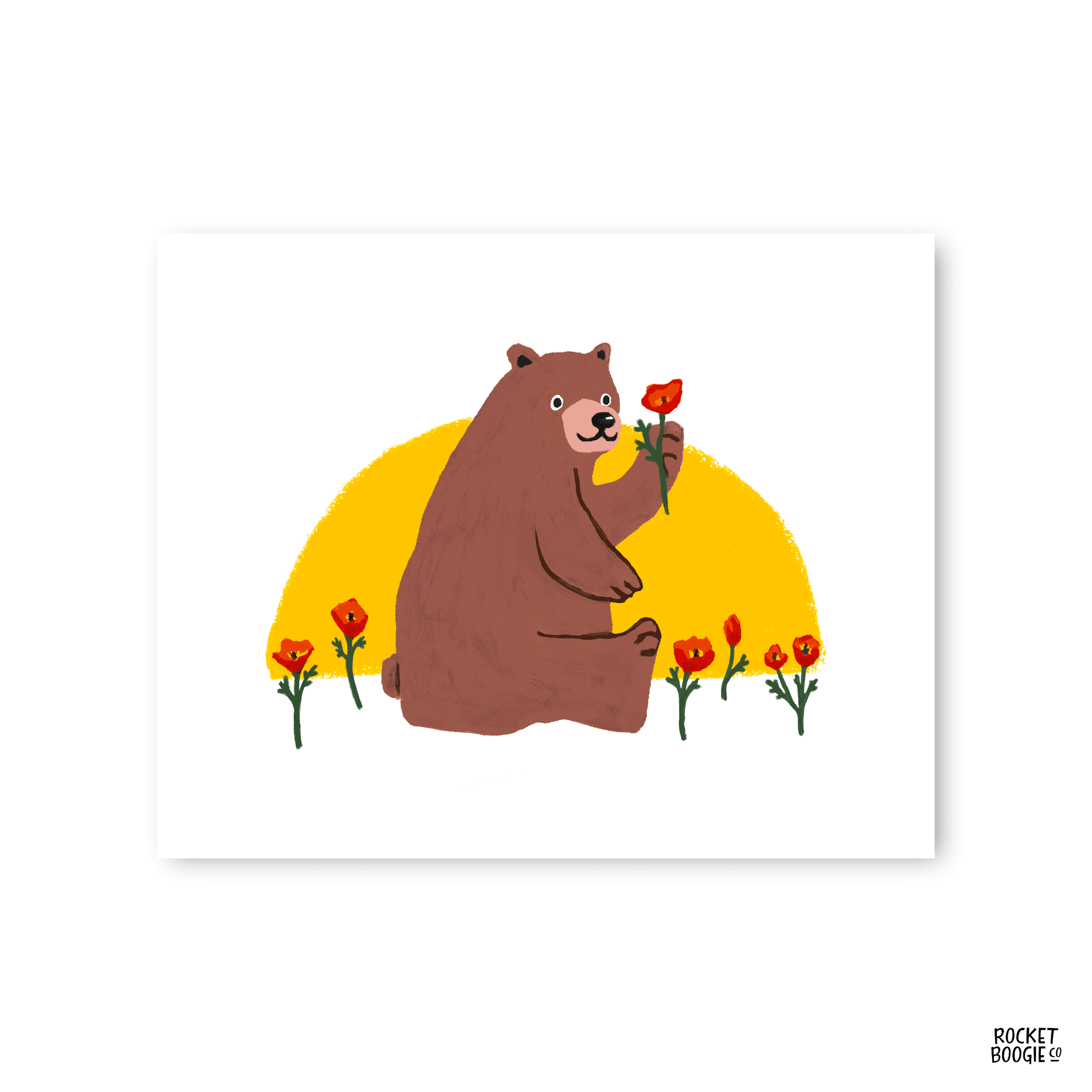 Cali Bear Print