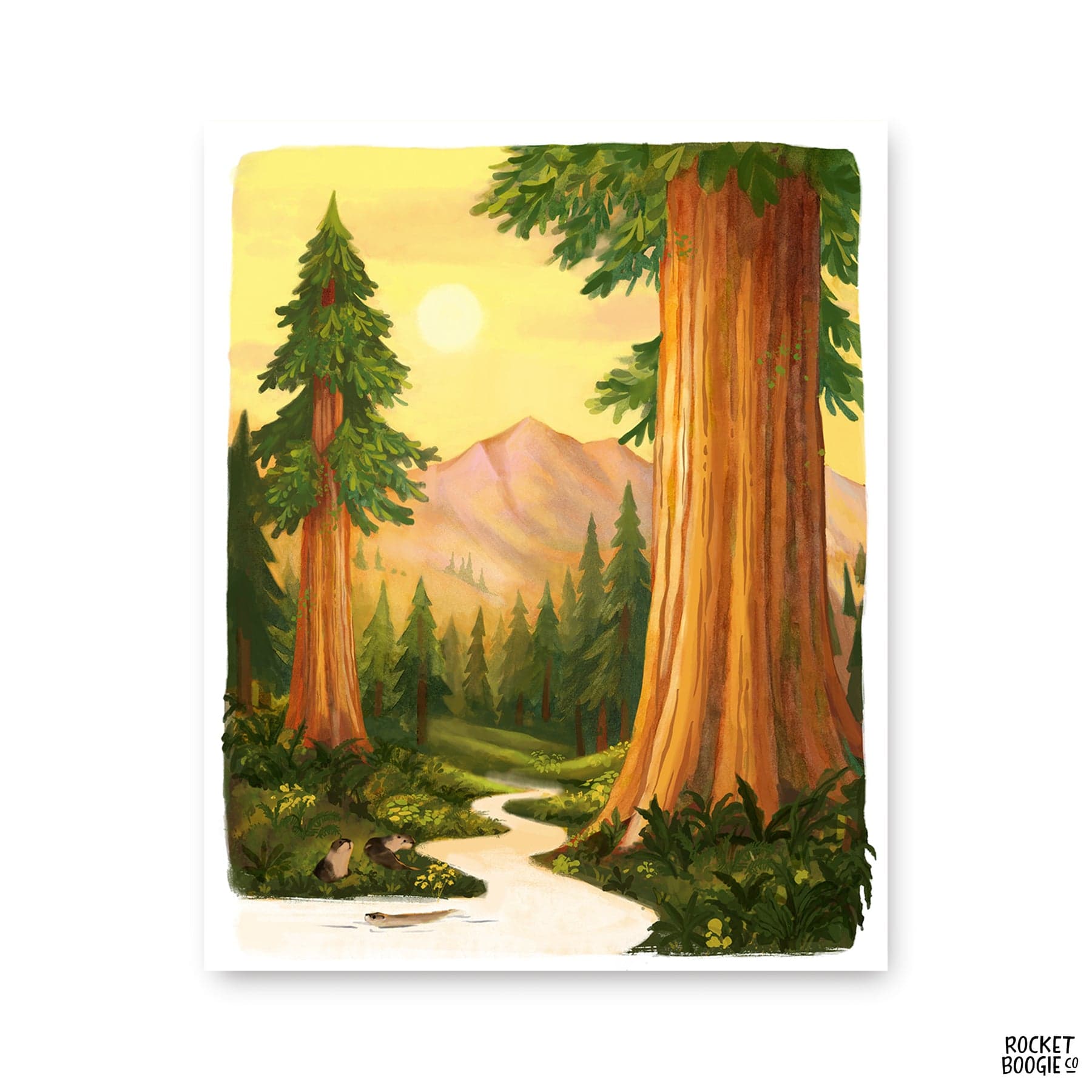 River Otters at Muir Woods Print