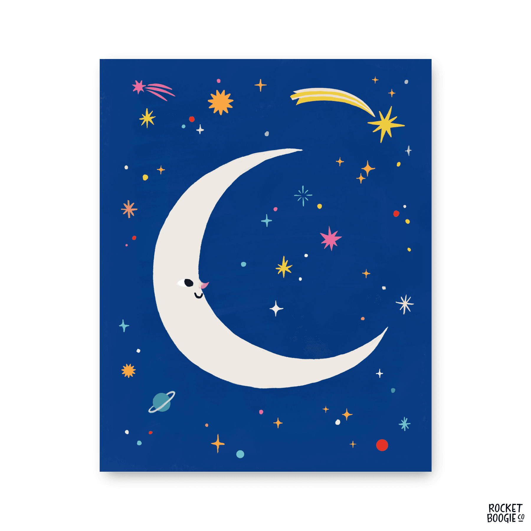 Happy Moon Print