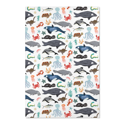 Sea Change: Ocean Animals Area Rug