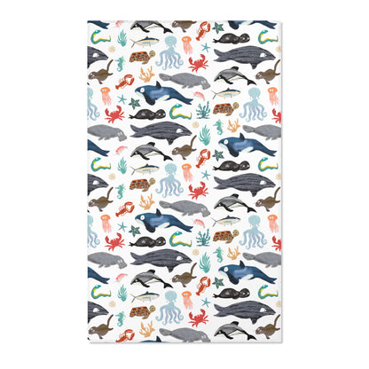 Sea Change: Ocean Animals Area Rug