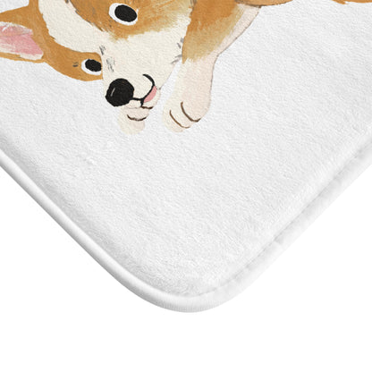 Corgi Peach Butt Bath Mat