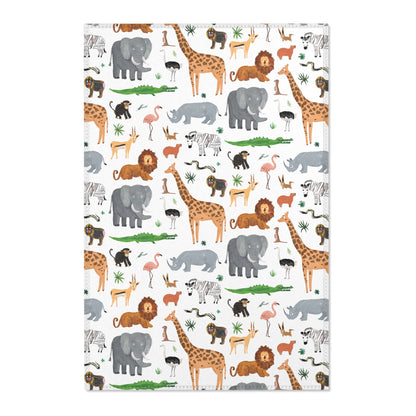 Jungle + Safari Animals Area Rug