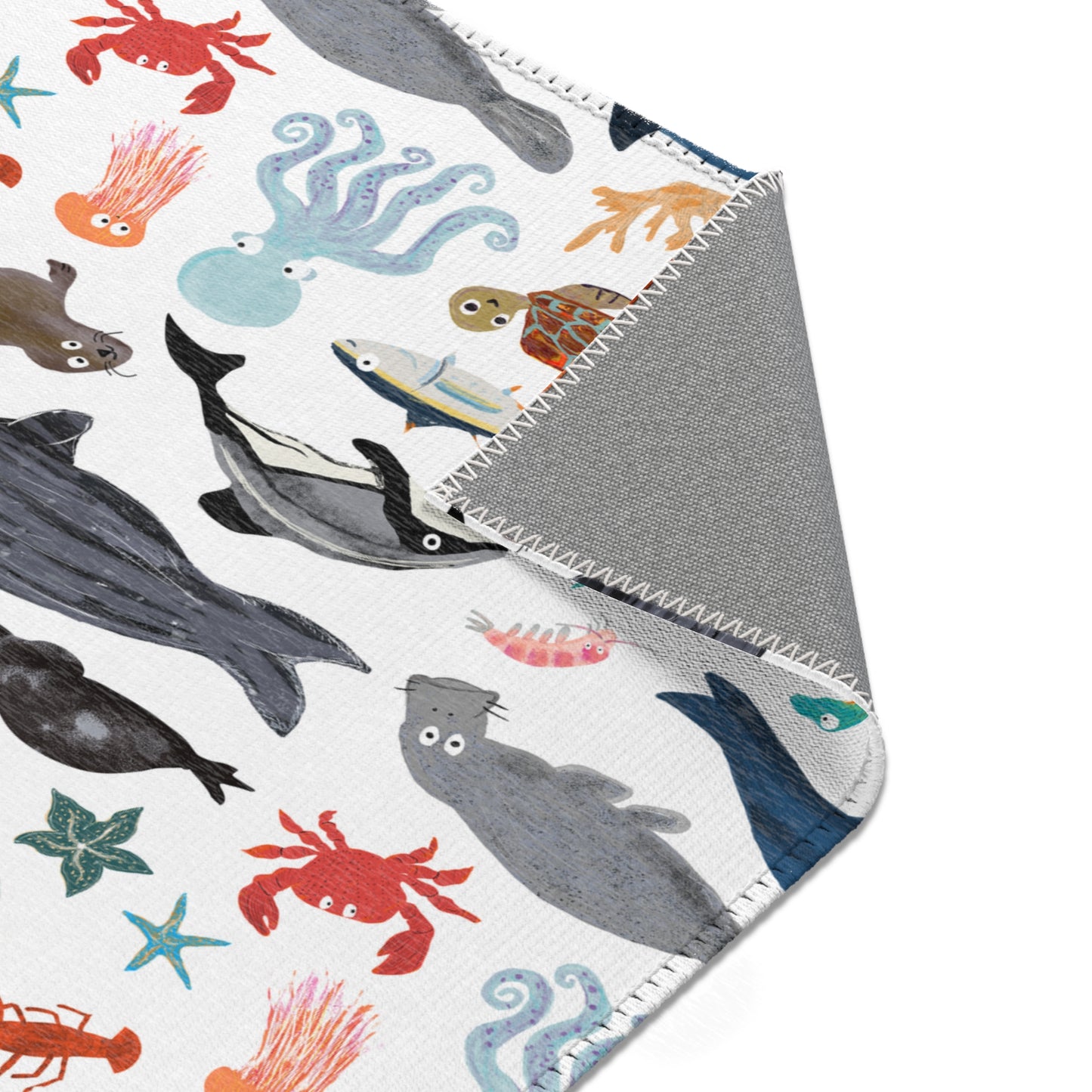 Sea Change: Ocean Animals Area Rug