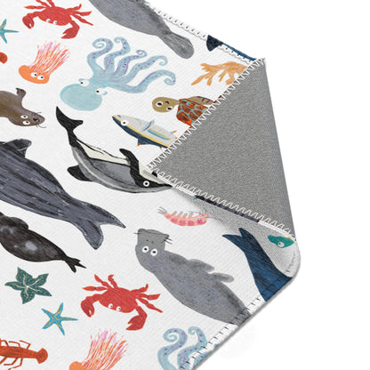 Sea Change: Ocean Animals Area Rug