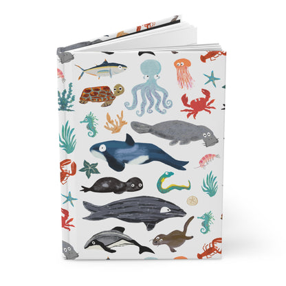 Sea Change: Ocean Animals Hardcover Journal