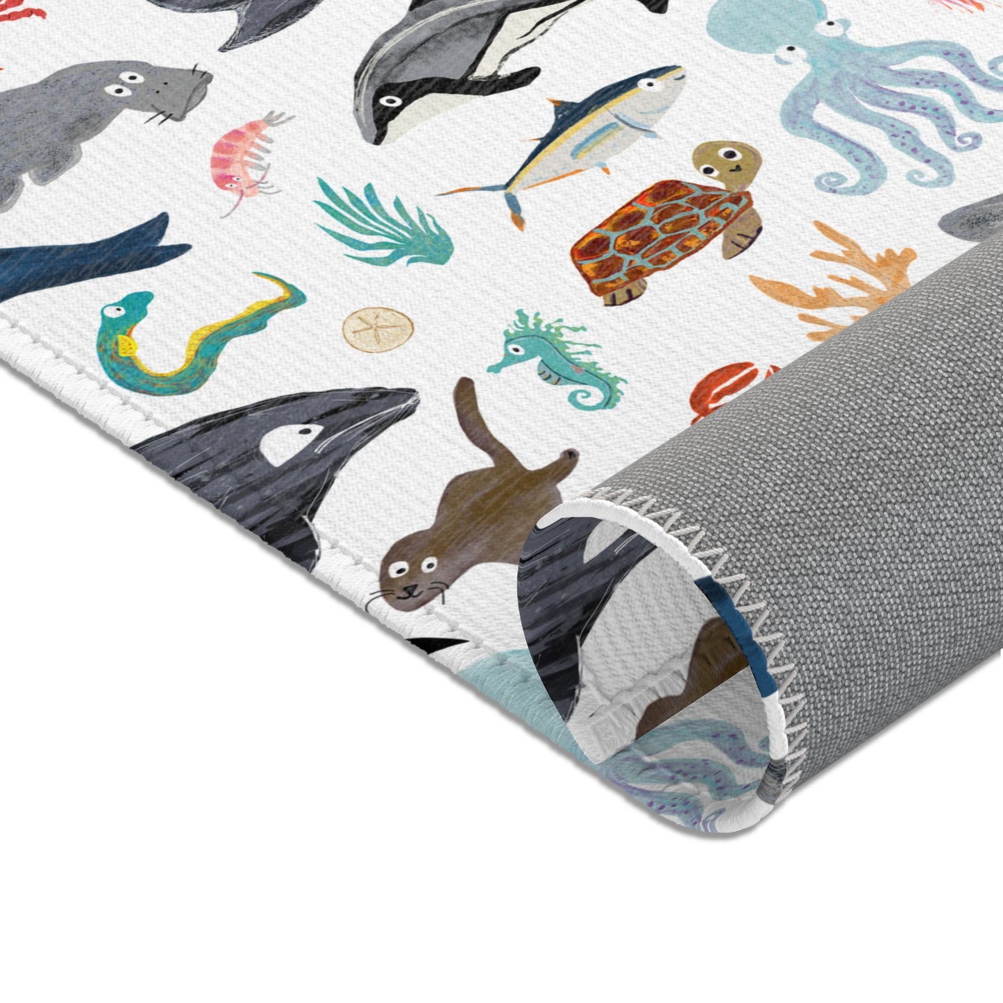 Sea Change: Ocean Animals Area Rug