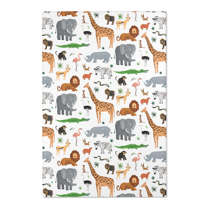 Jungle + Safari Animals Area Rug