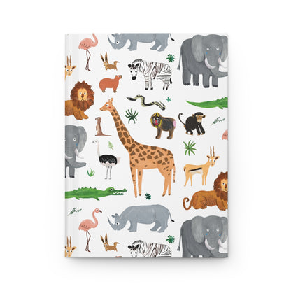 Jungle + Safari Animals Hardcover Journal