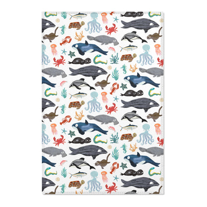 Sea Change: Ocean Animals Area Rug