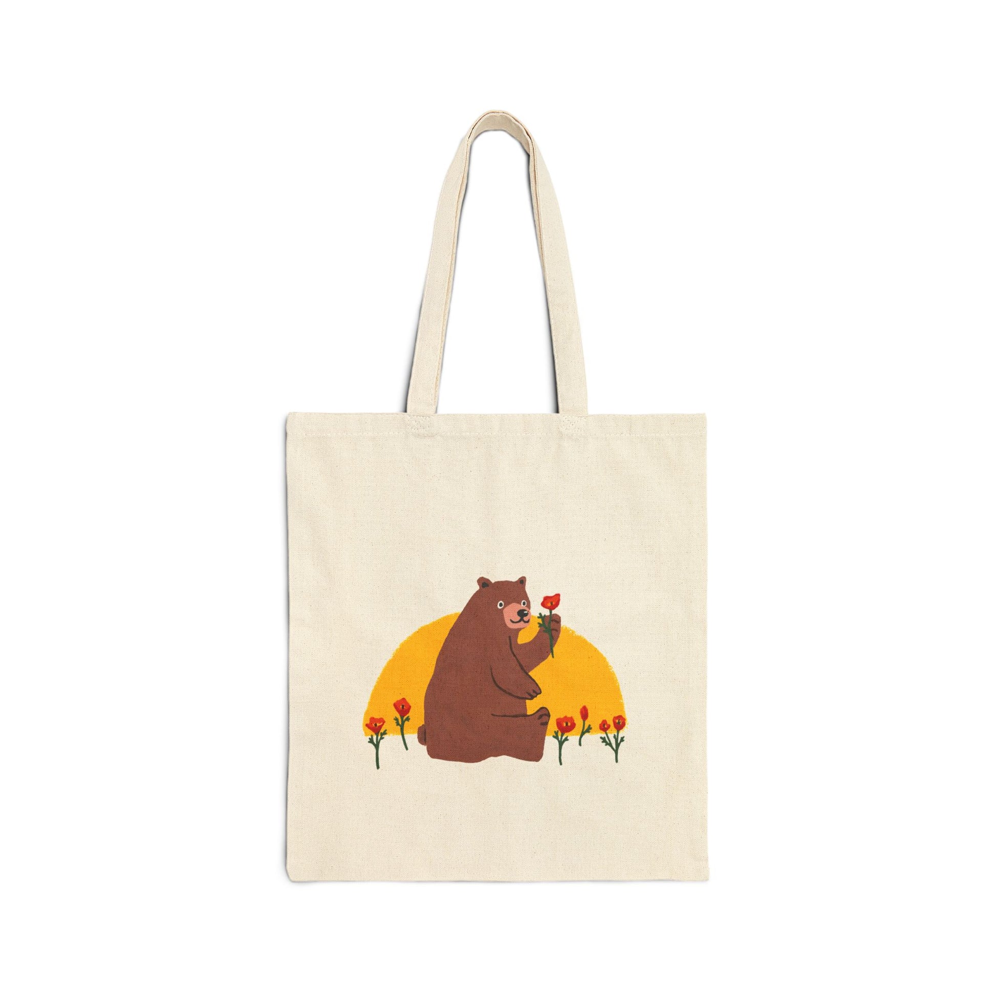 Cali Bear Cotton Tote Bag