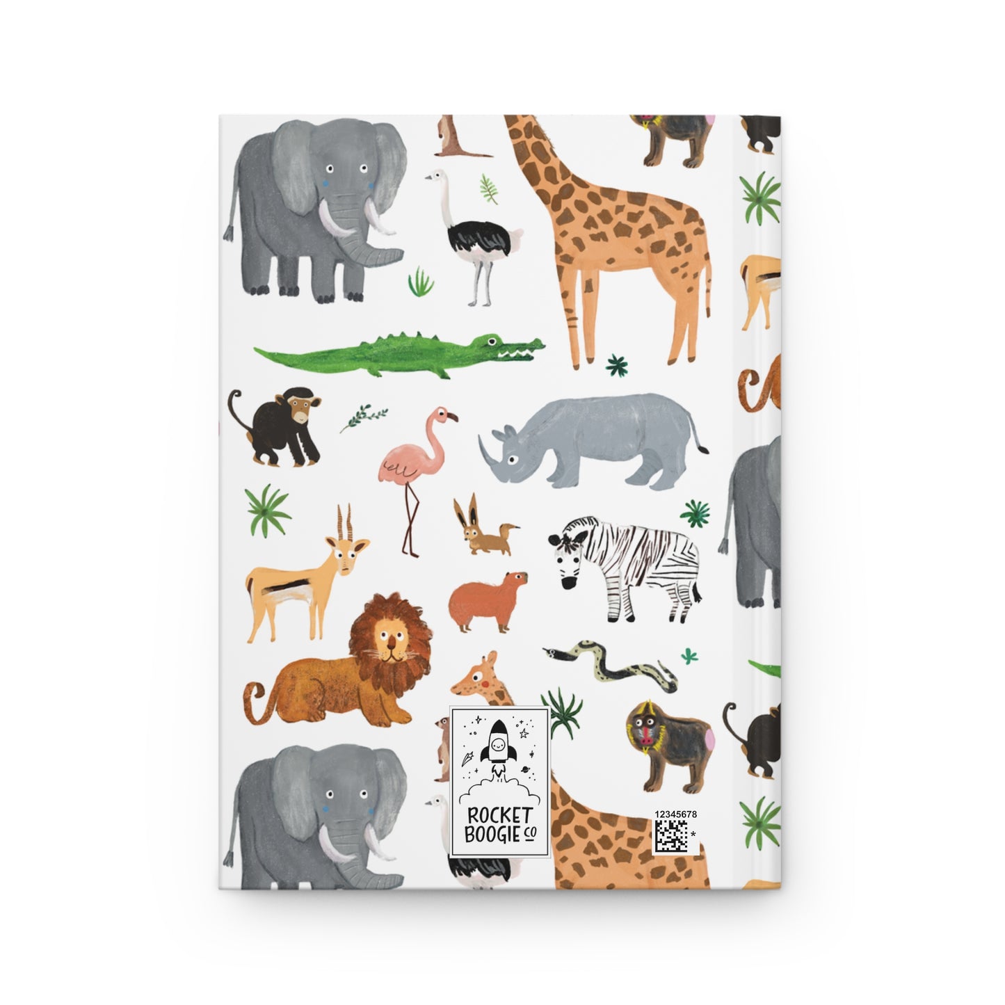 Jungle + Safari Animals Hardcover Journal