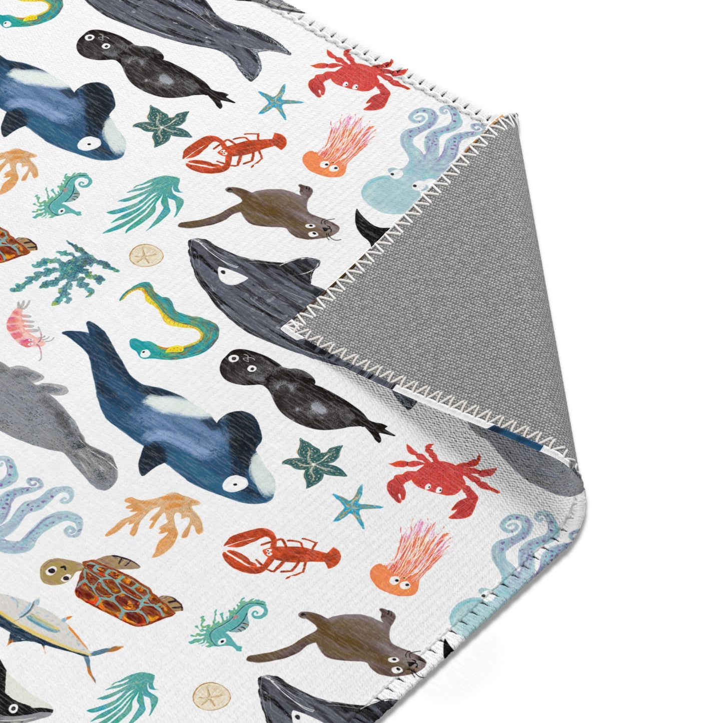 Sea Change: Ocean Animals Area Rug