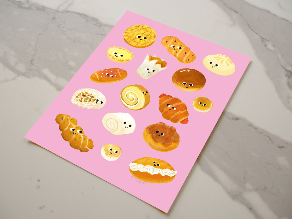 Chinese Baked Goods Print