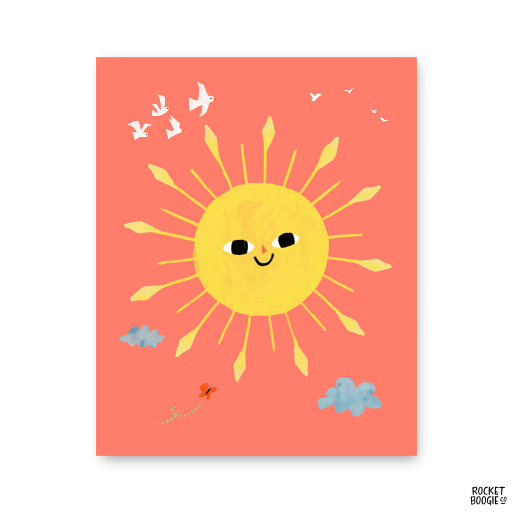 Happy Sun Print