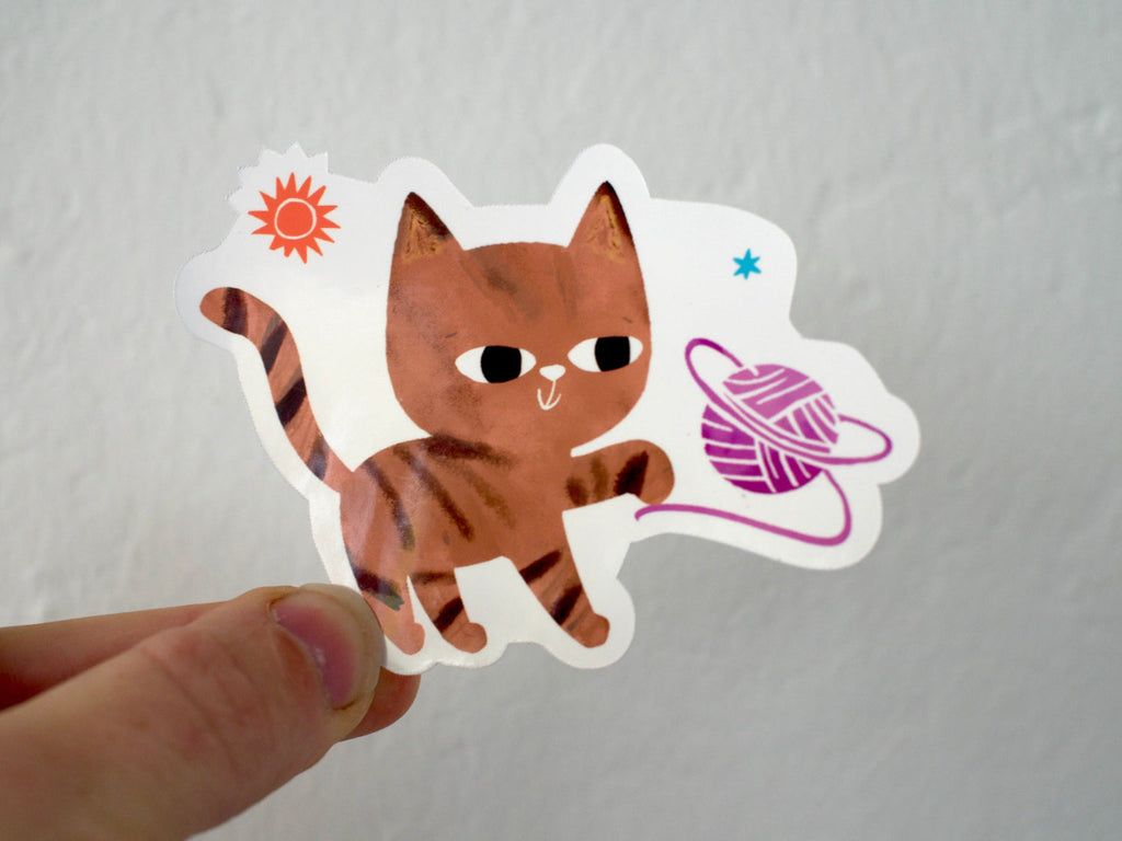 Space Kitty Three Sticker