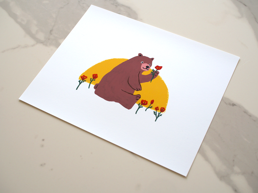 Cali Bear Print
