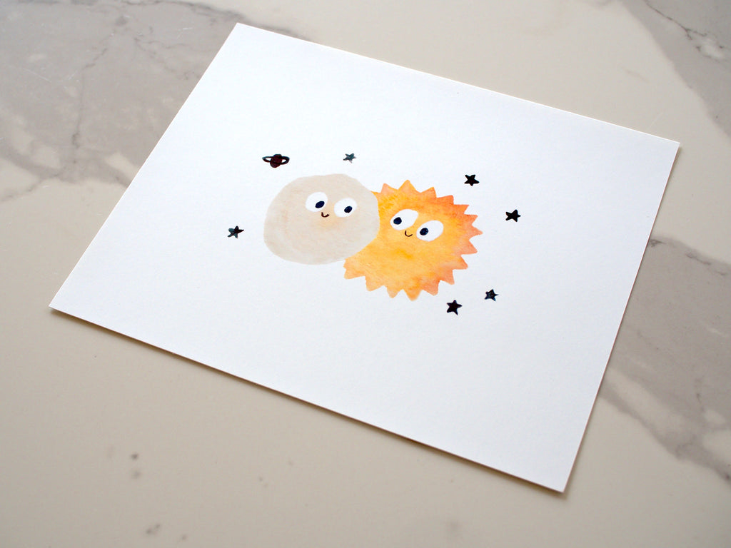 Sun + Moon Print