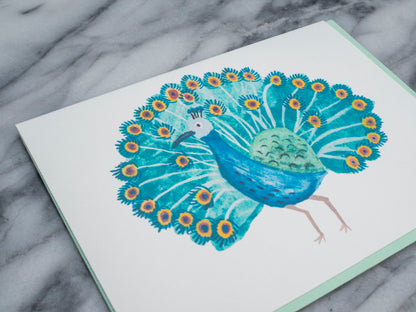 Peacock Card