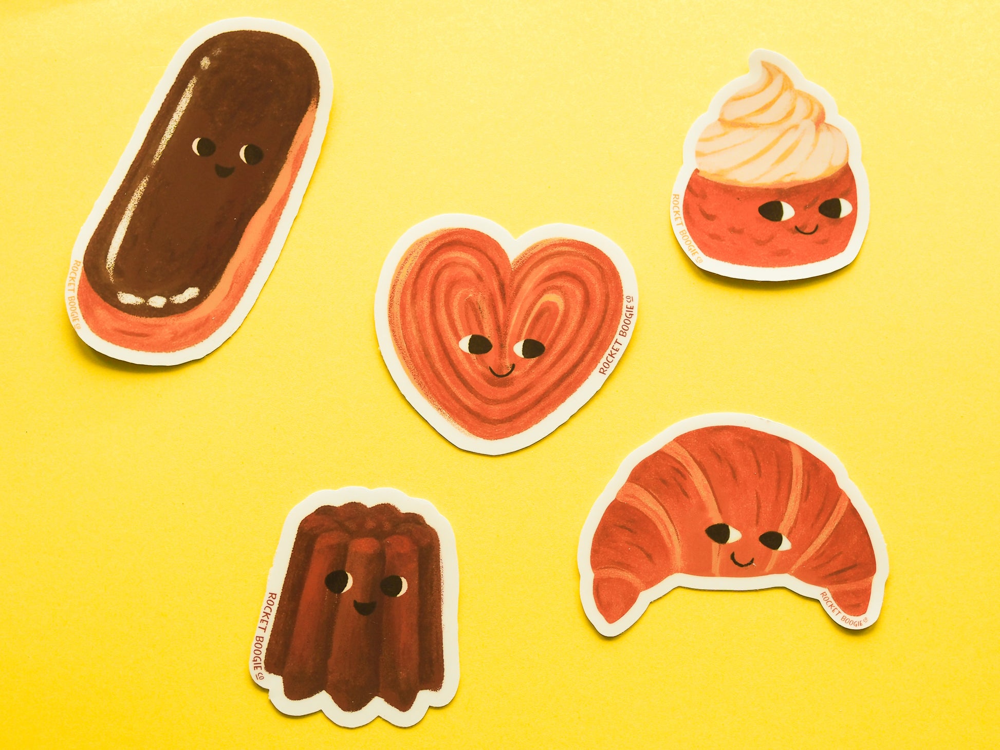 French Pastries Vinyl Sticker Pack