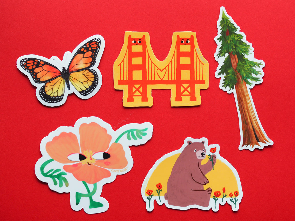 California Vinyl Sticker Pack
