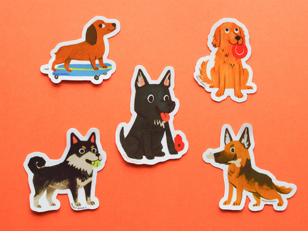 Doggies Lucky Vinyl Sticker Pack