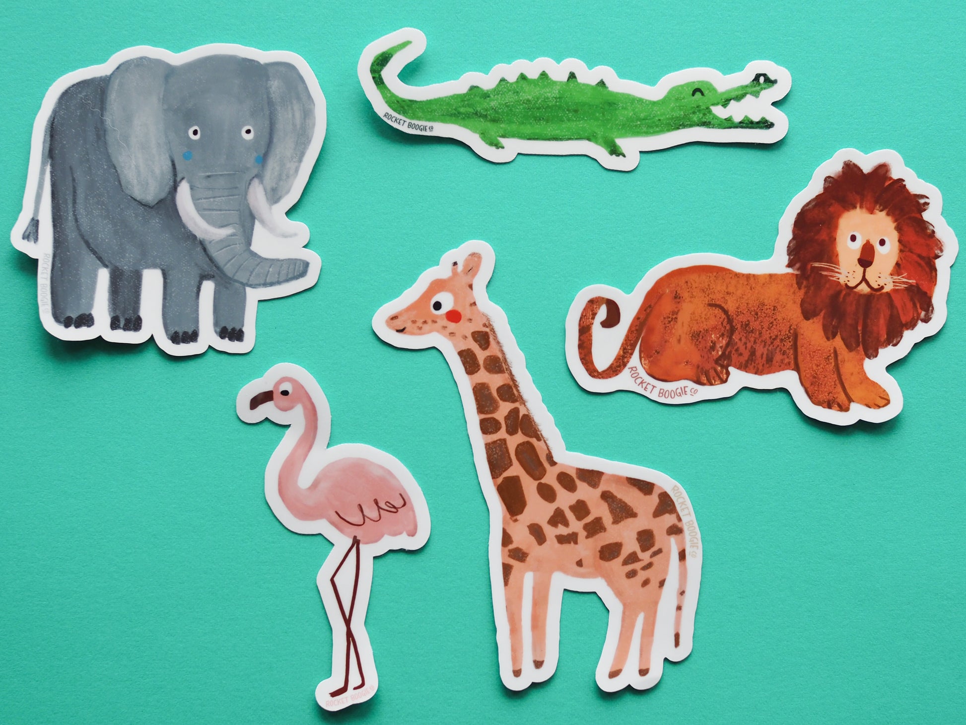Safari Animals Vinyl Sticker Pack
