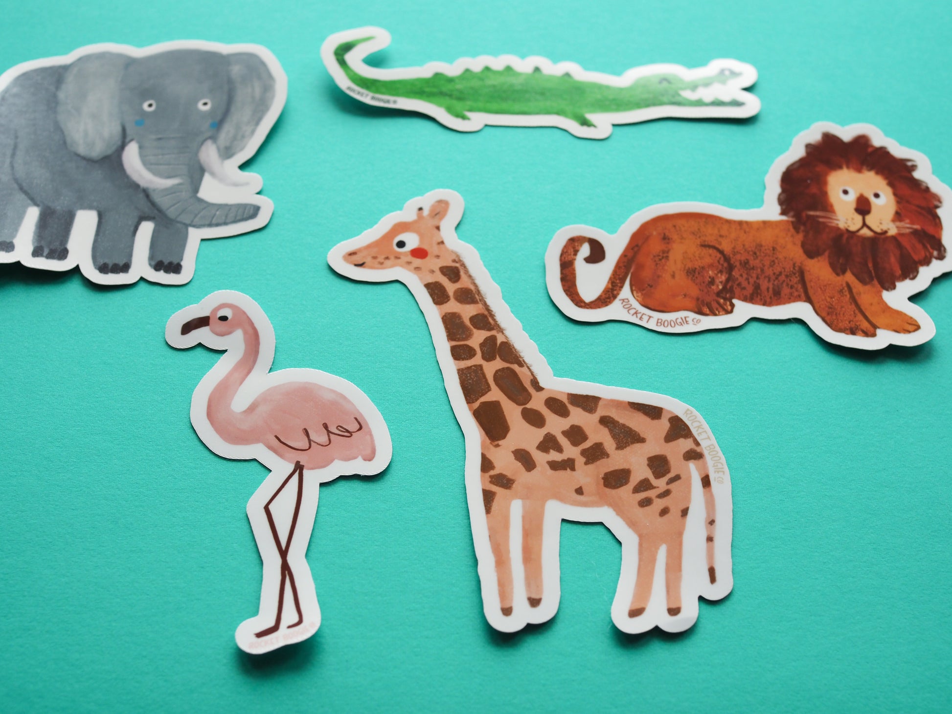 Safari Animals Vinyl Sticker Pack