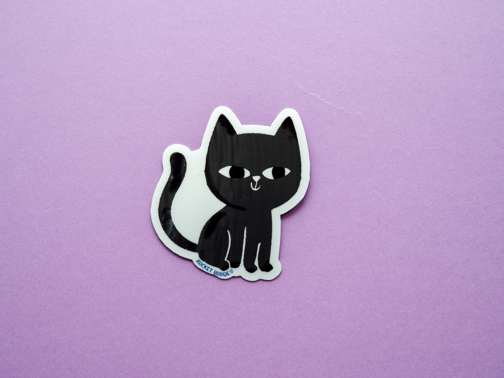Black Cat Sticker
