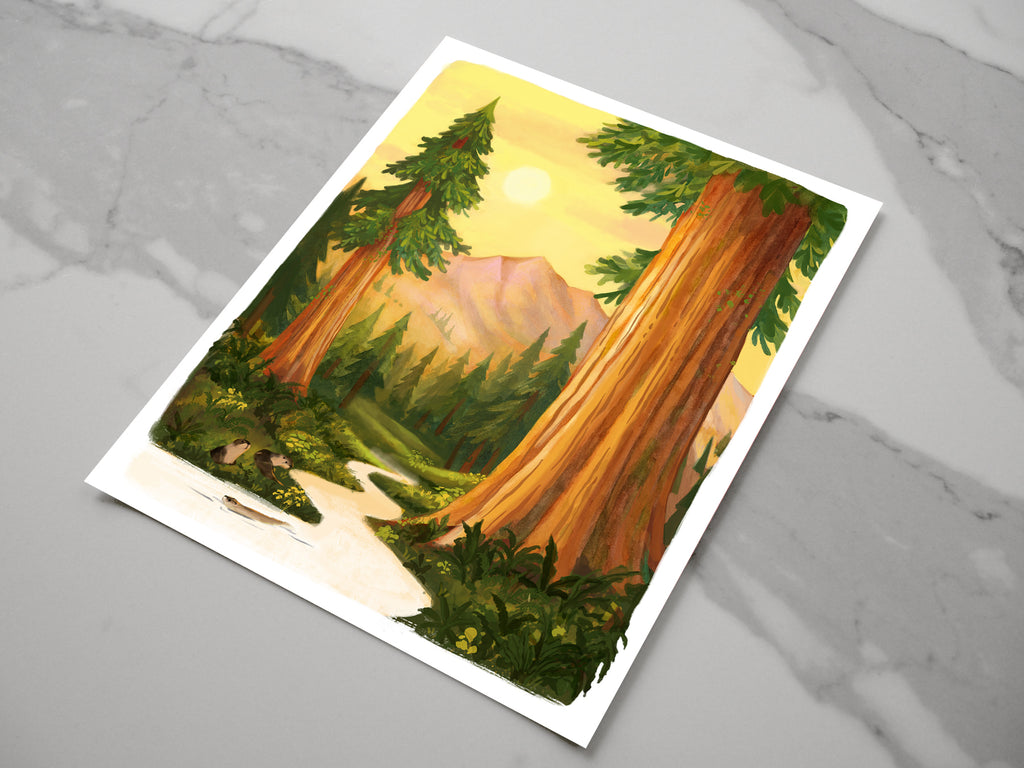 River Otters at Muir Woods Print