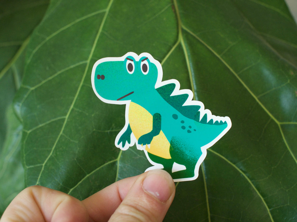 Angry Dino Sticker