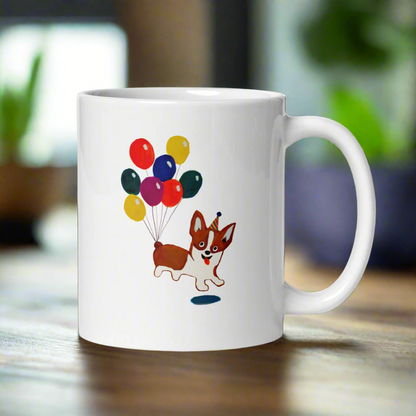 Corgi Balloon Mug