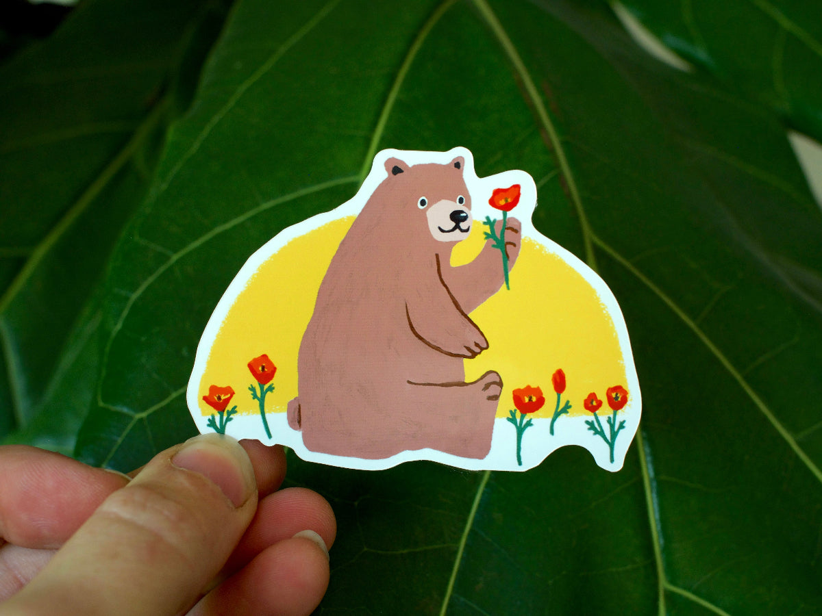 Cali Bear Sticker