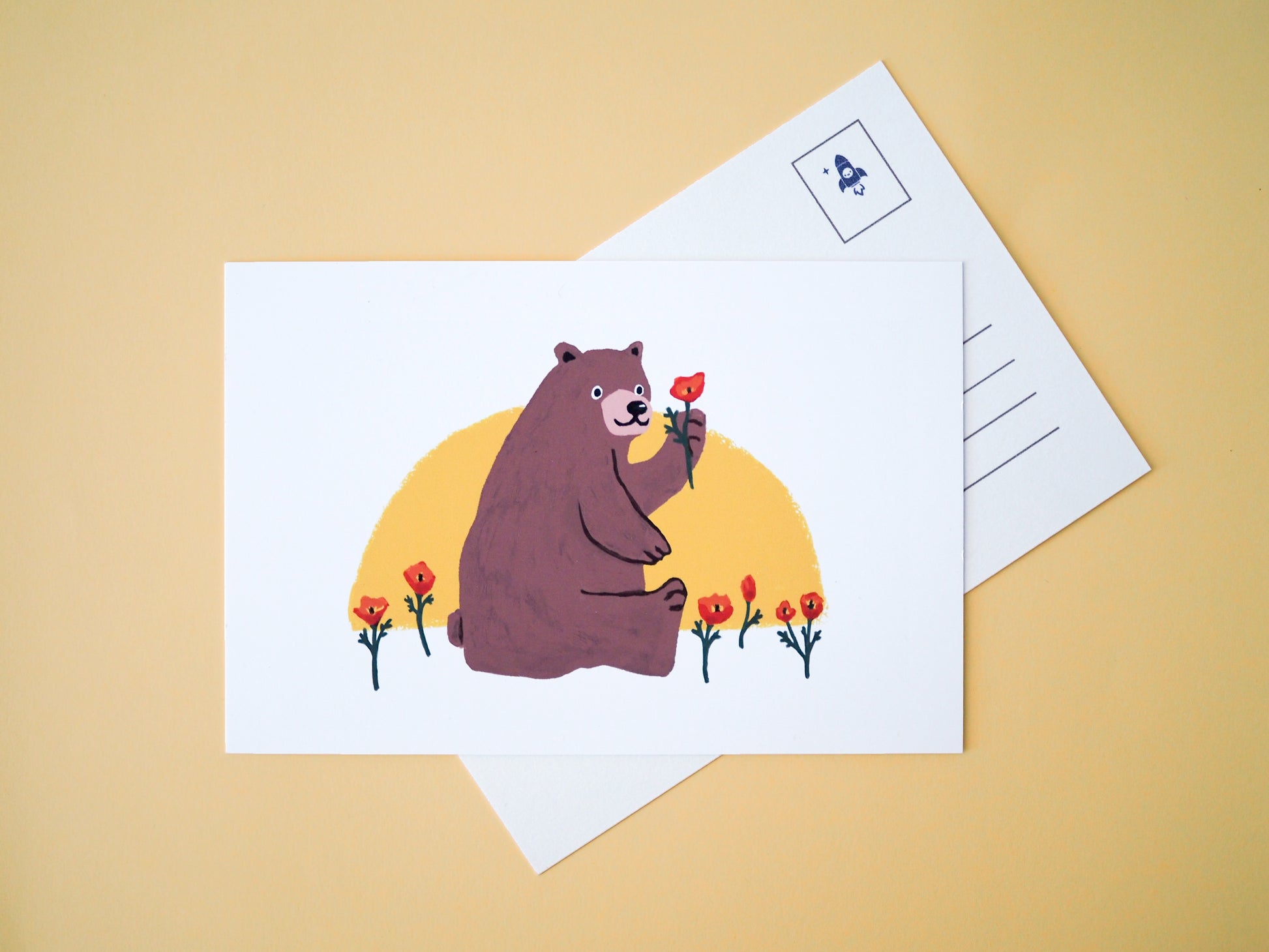 Cali Bear Mini Print / Postcard