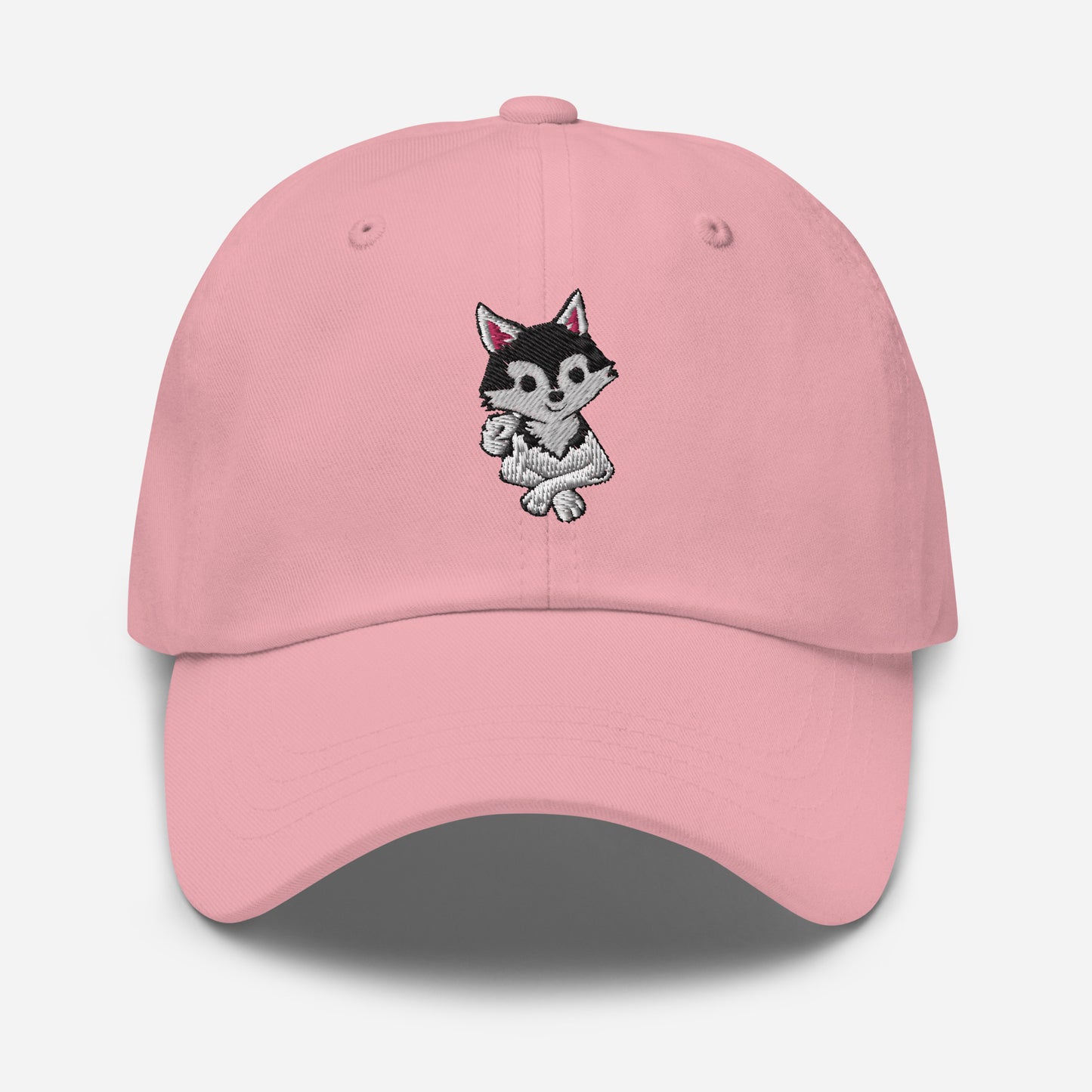 Black and White Klee Kai Cross Dad Hat