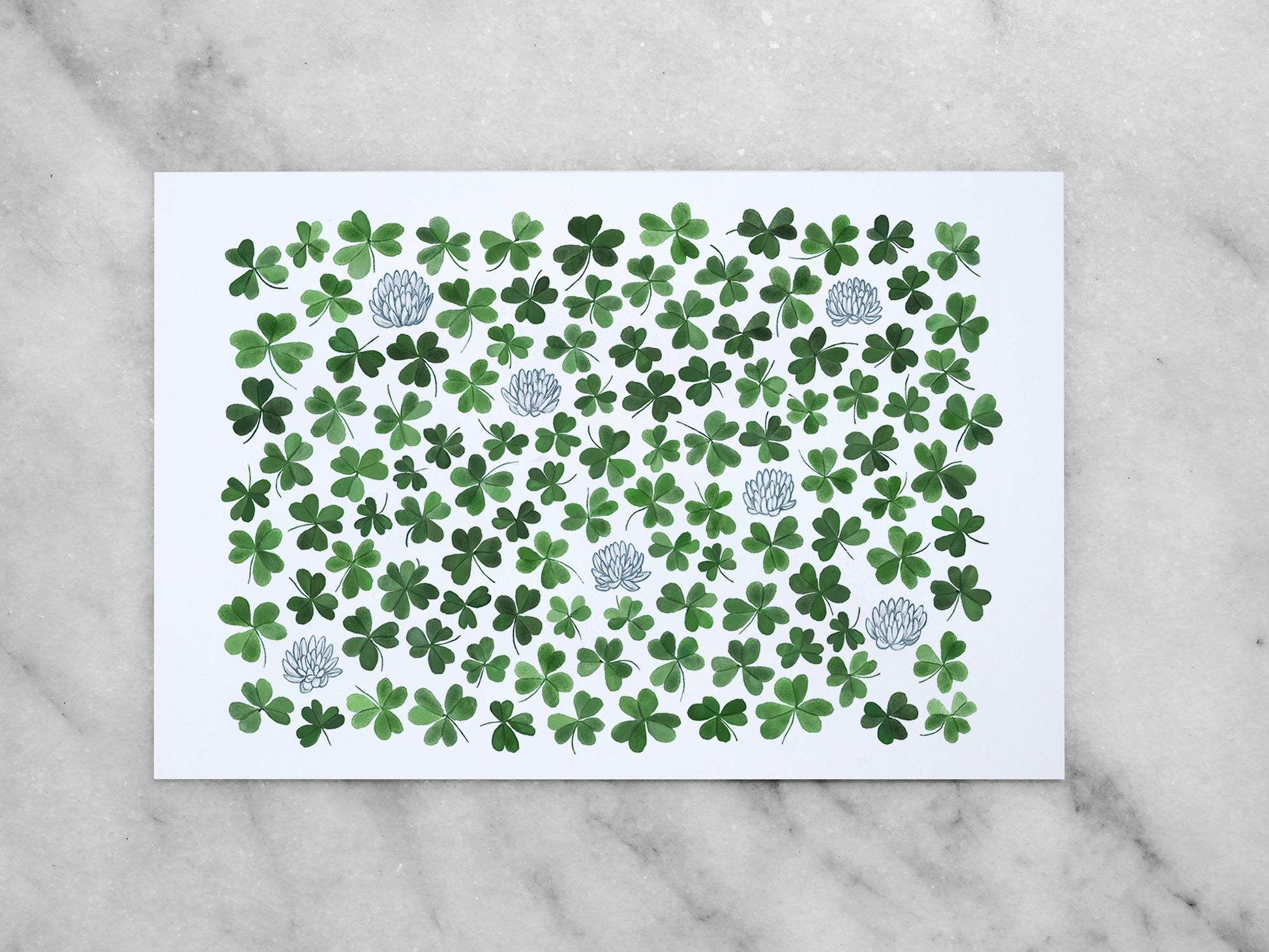 Clover Patch Mini Print / Postcard