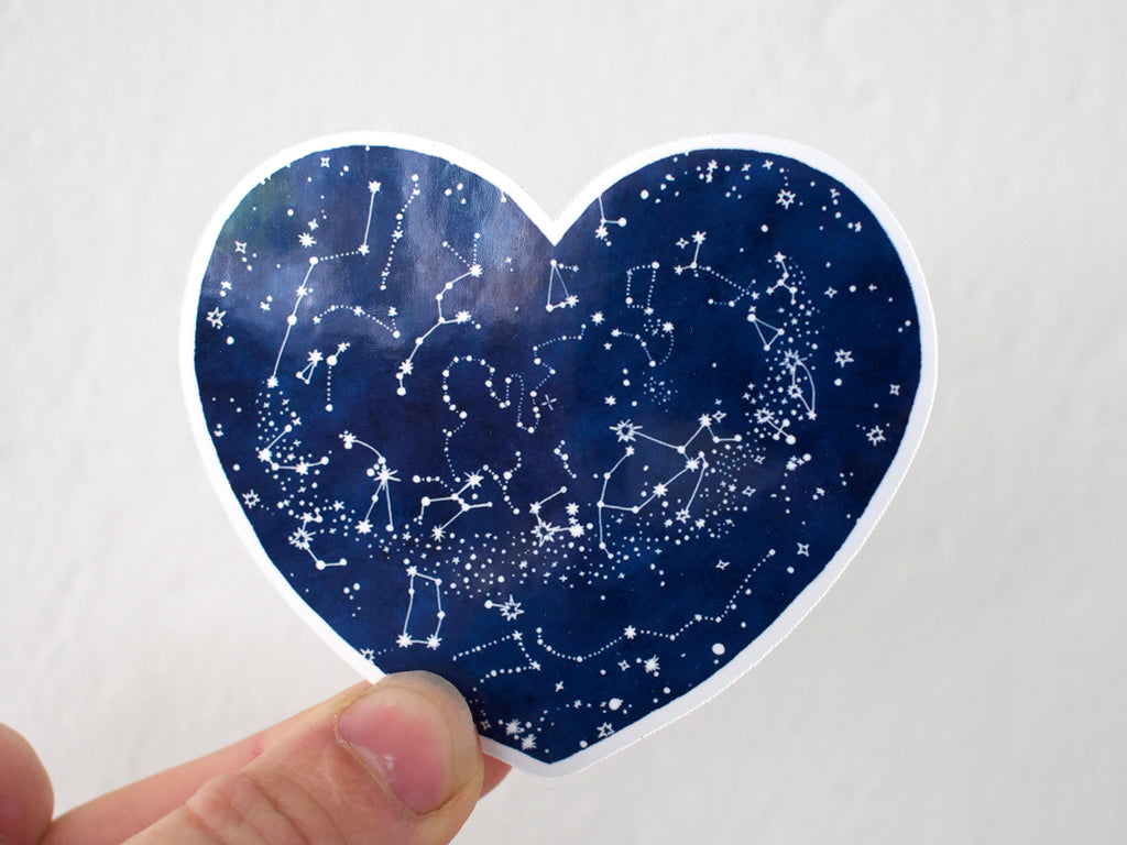 Constellation Heart Sticker