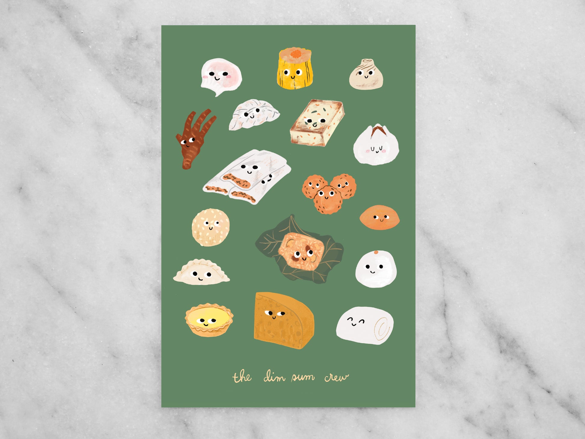Dim Sum Crew Mini Print / Postcard