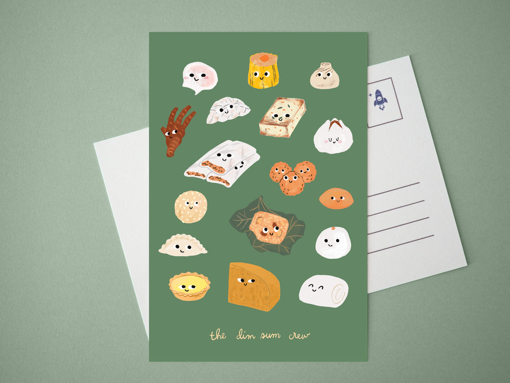 Dim Sum Crew Mini Print / Postcard