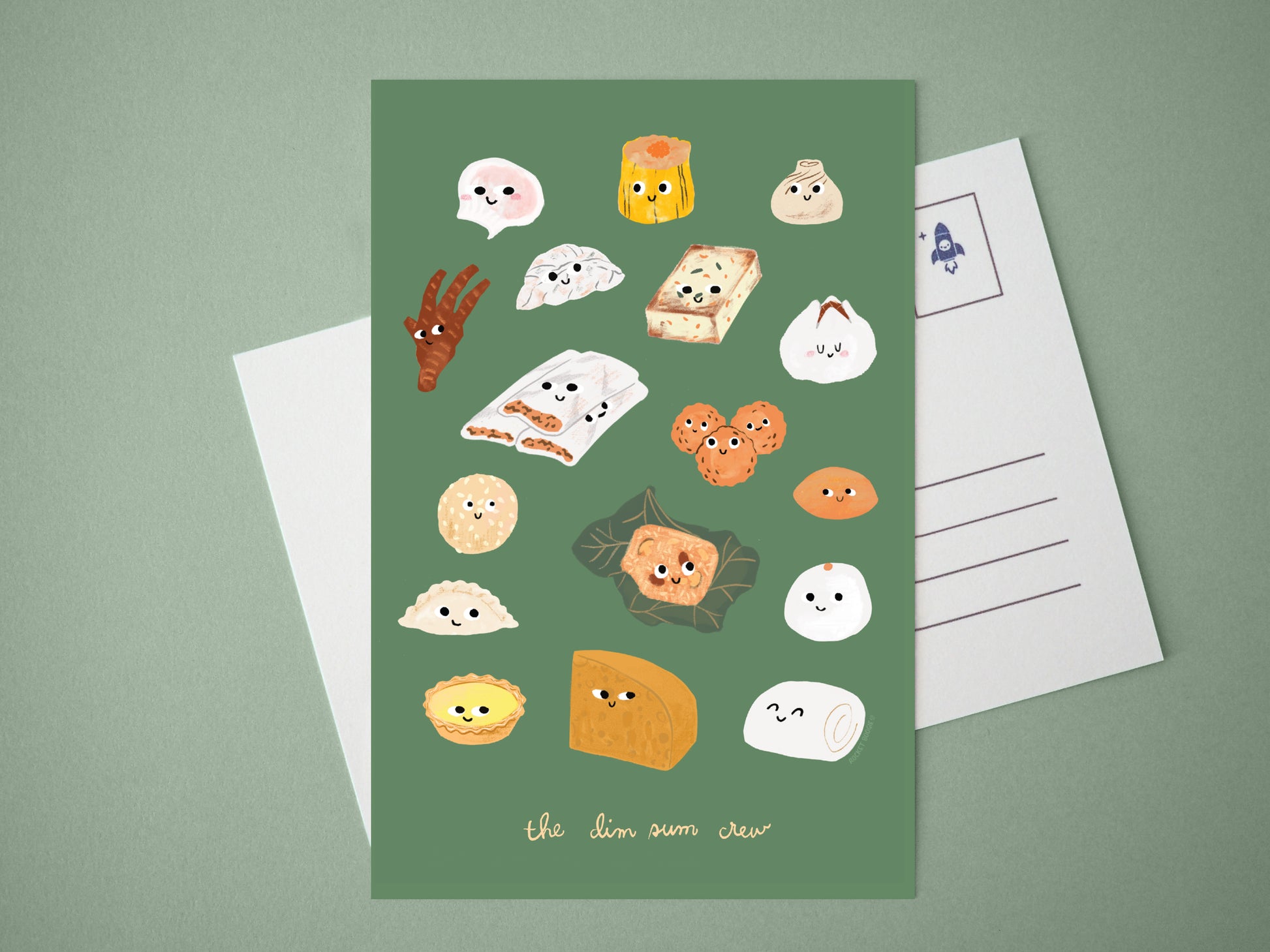 Dim Sum Crew Mini Print / Postcard