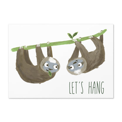 Sloth "Let's Hang" Card