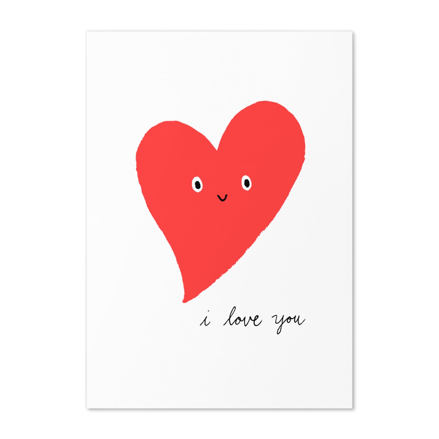 I Love You Heart Card