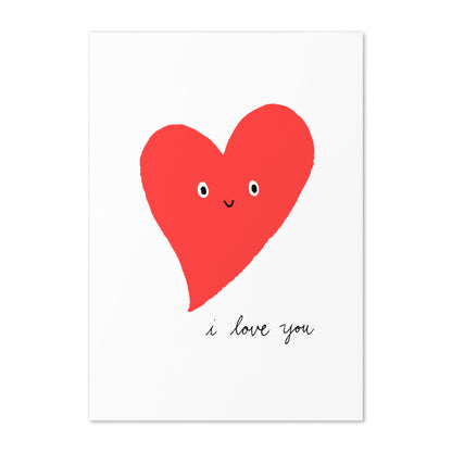 I Love You Heart Card