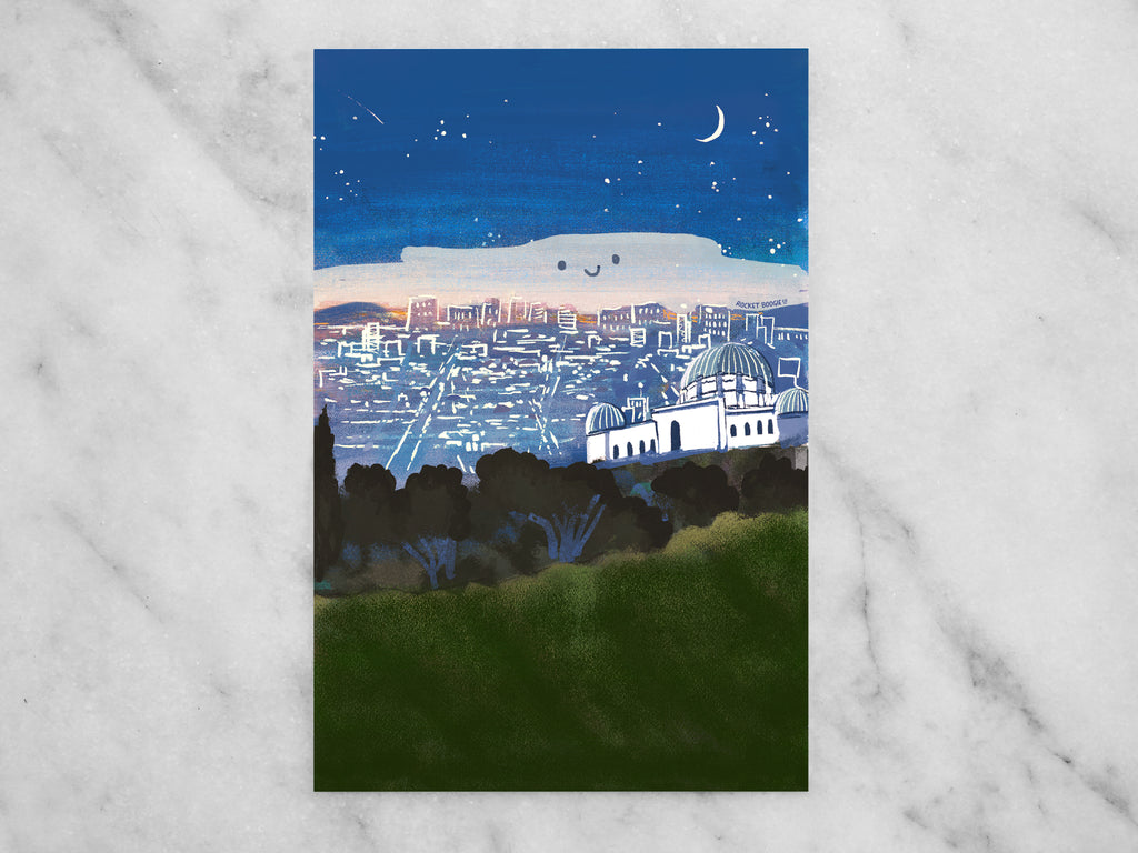 Los Angeles (Griffith Observatory) Mini Print / Postcard