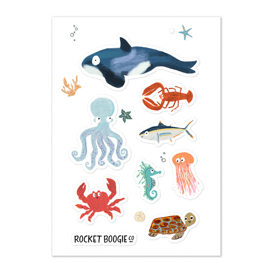 Sea Change: Ocean Animals Sticker Sheet