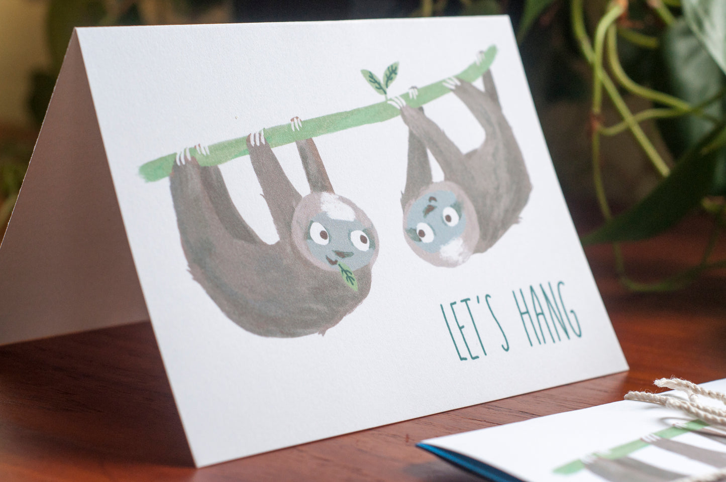 Sloth "Let's Hang" Card